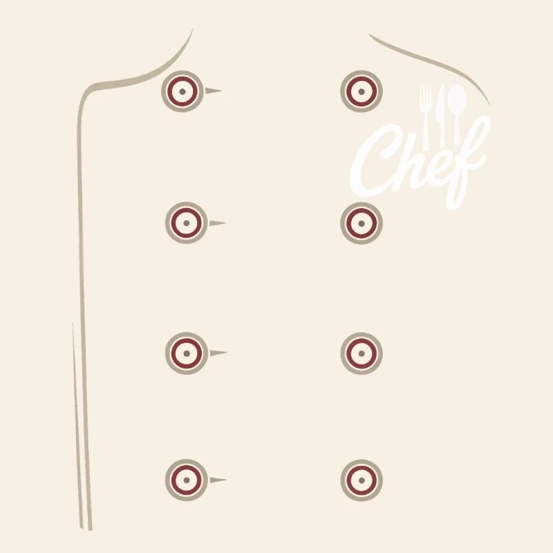 Chef logo on chef's jacket