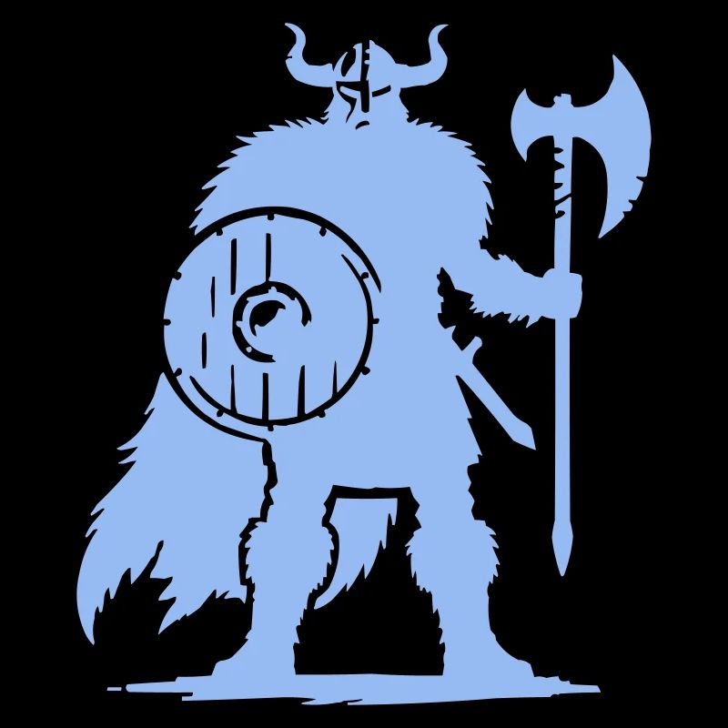 Viking warrior with axe and shield