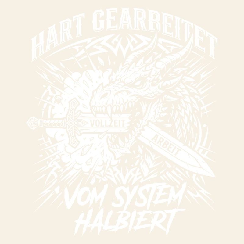 Hart Gearbeitet Vom System Halbiert