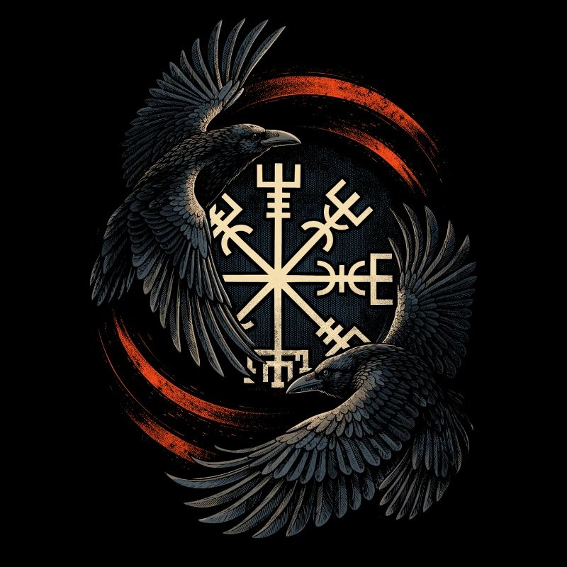 Scandinavian Viking Ravens