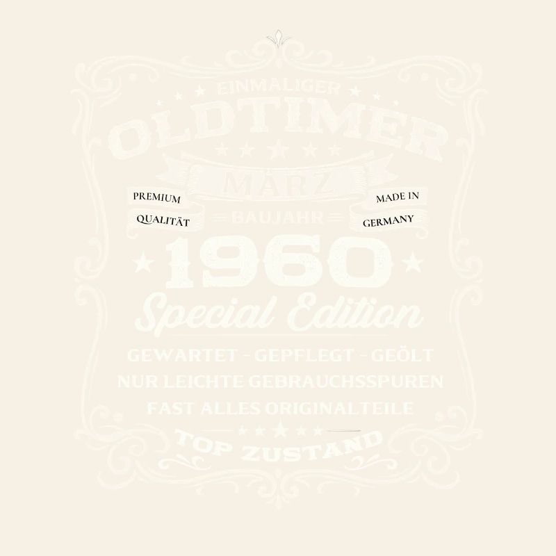 66. Geburtstag Geschenk Mann Oldtimer März 1960
