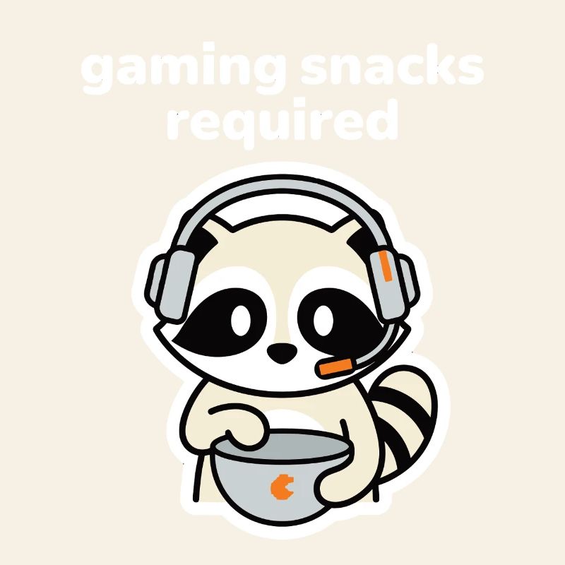Snacks de jeu nécessitant un joueur de ratons laveurs