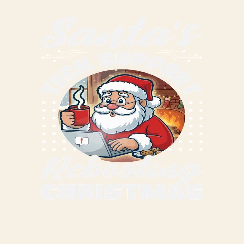 Weihnachtsmann Tech Support Weihnachten IT