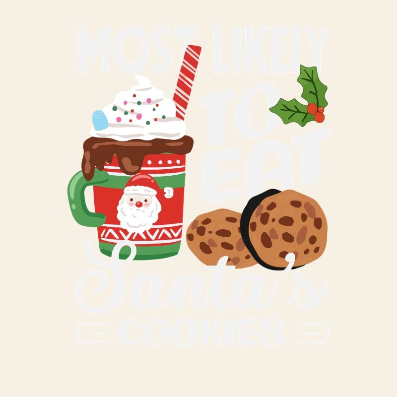 Probablement des biscuits du Père Noël en train de manger Noël