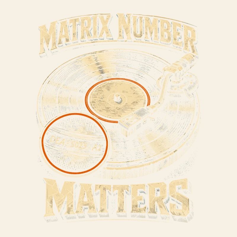 Le numéro de la matrice des disques vinyles de collection de vinyles compte