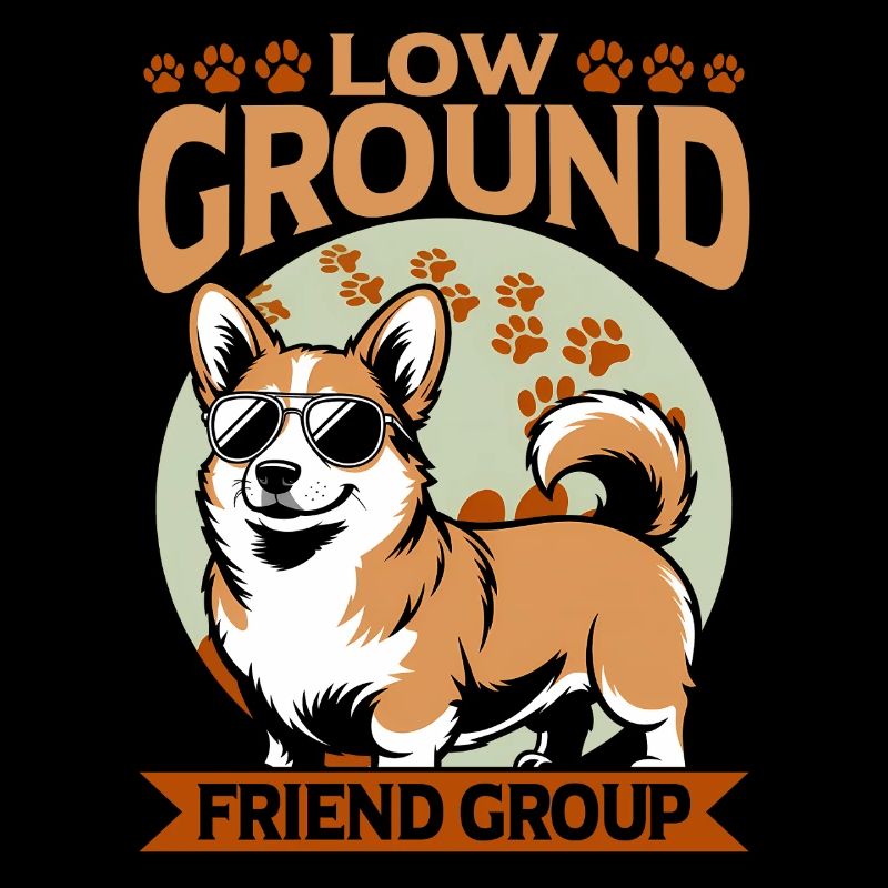 Corgi de race de chien drôle