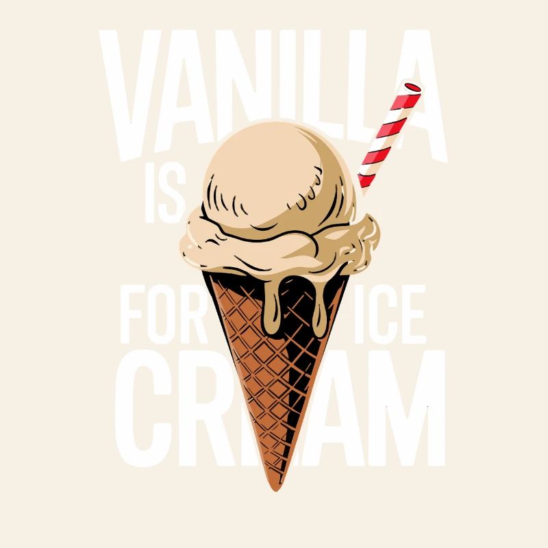 Cornet de glace à la vanille en revanche