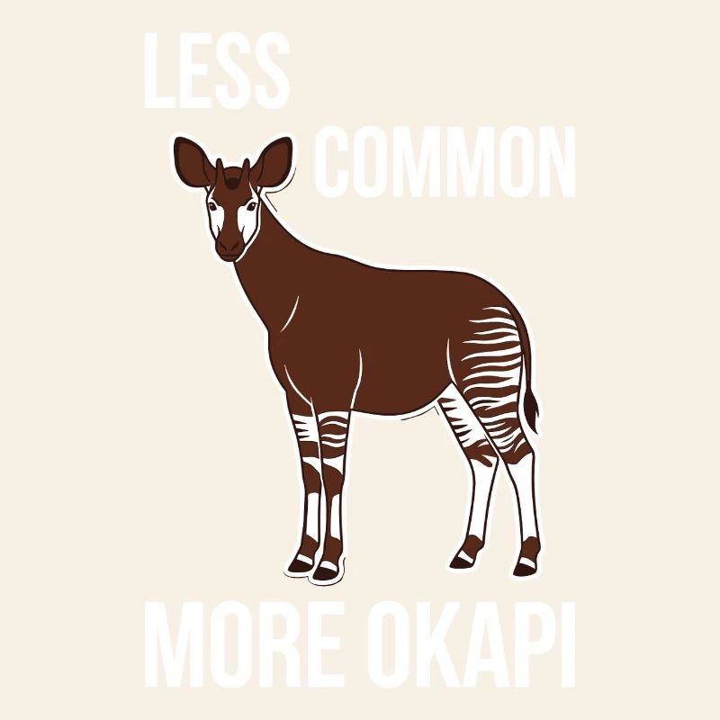 Okapi-liebhaber Okapi-tier Seltene Tierweltliebe