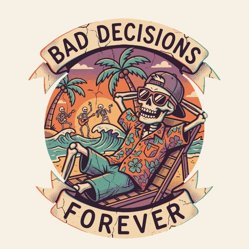 Graphique humoristique de Skeleton Beach