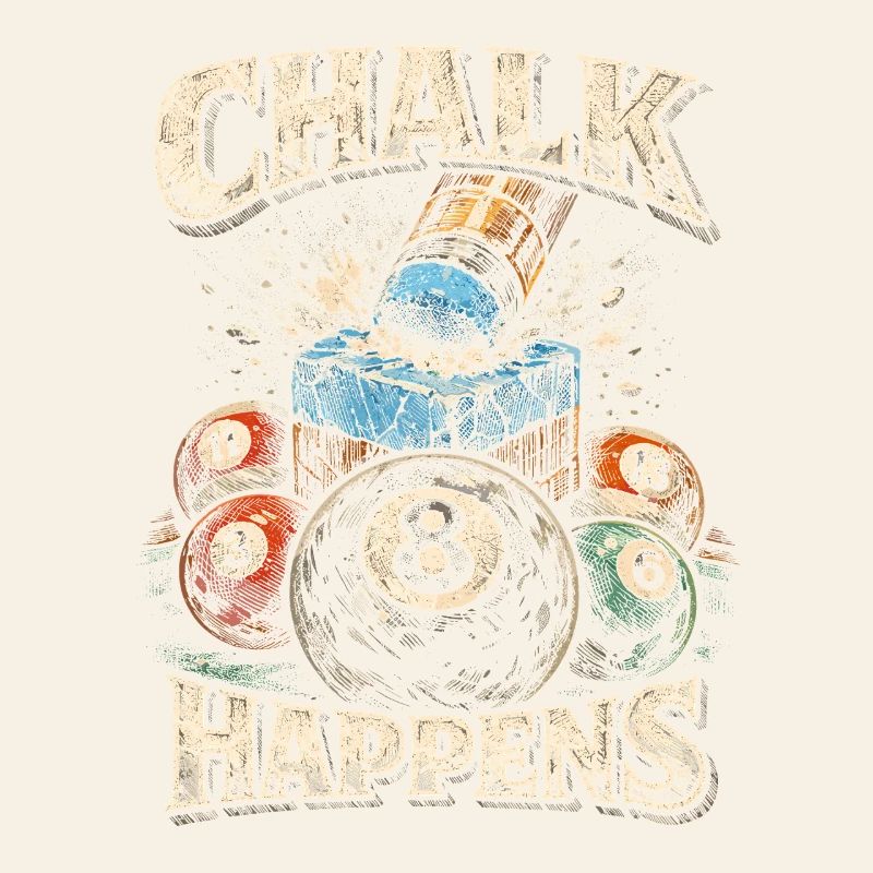 8-Ball Billiard Chalk Happens
