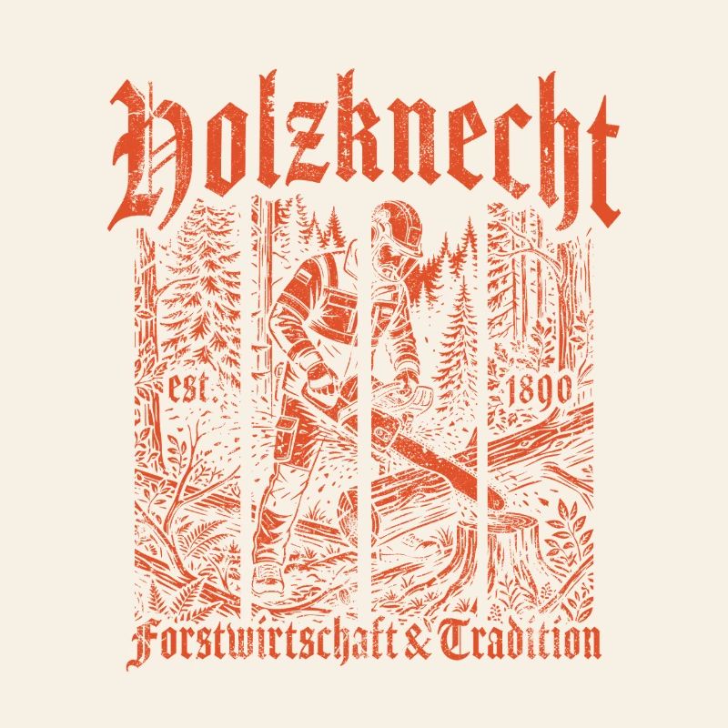 Forêt forestière bûcheron tronçonneuse