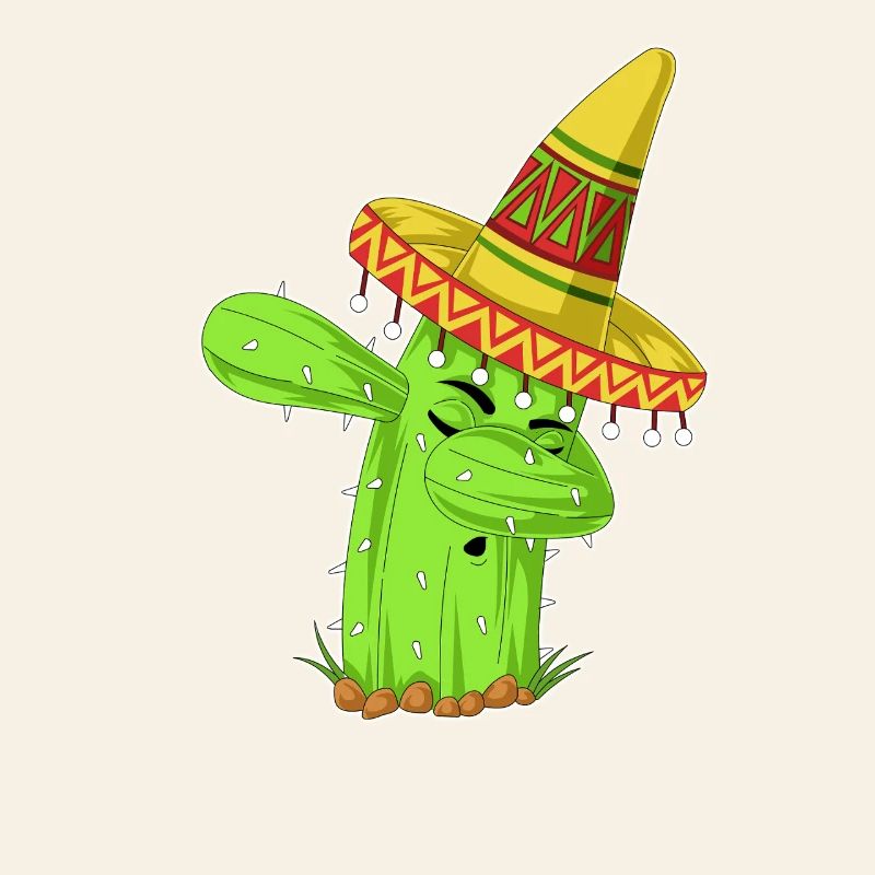 Dabbing Cactus Mexican Shirt