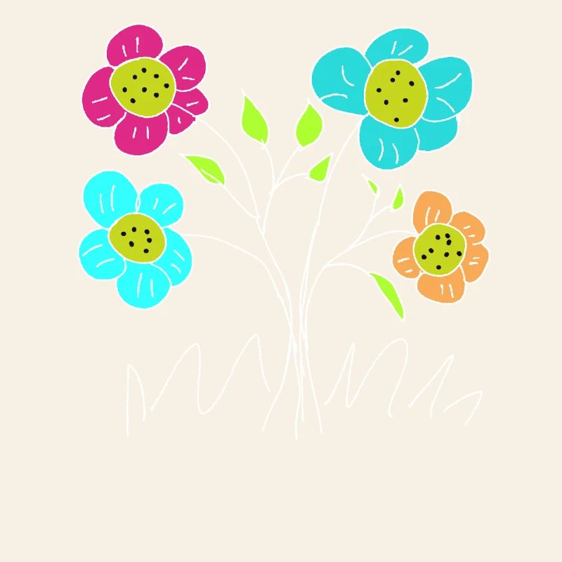 Flore du Jardin de Fleurs Joyeuses