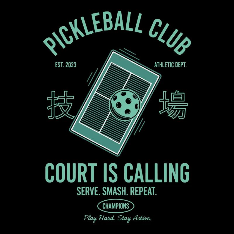 Pickleball Court Is Calling Funny Player