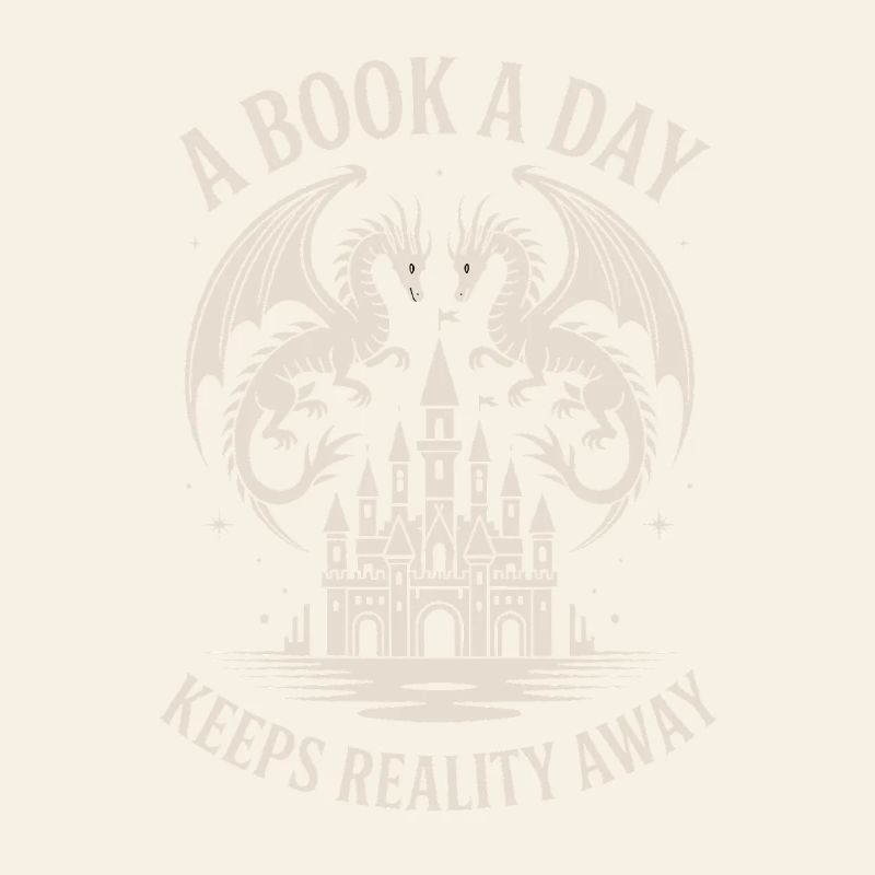 Dragon Fantasy Book Reader Funny Reading Nerd