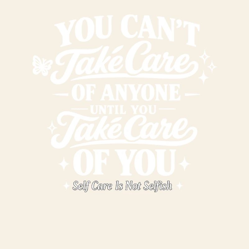 Citation de soin de soi Typographie Pleine conscience de soi