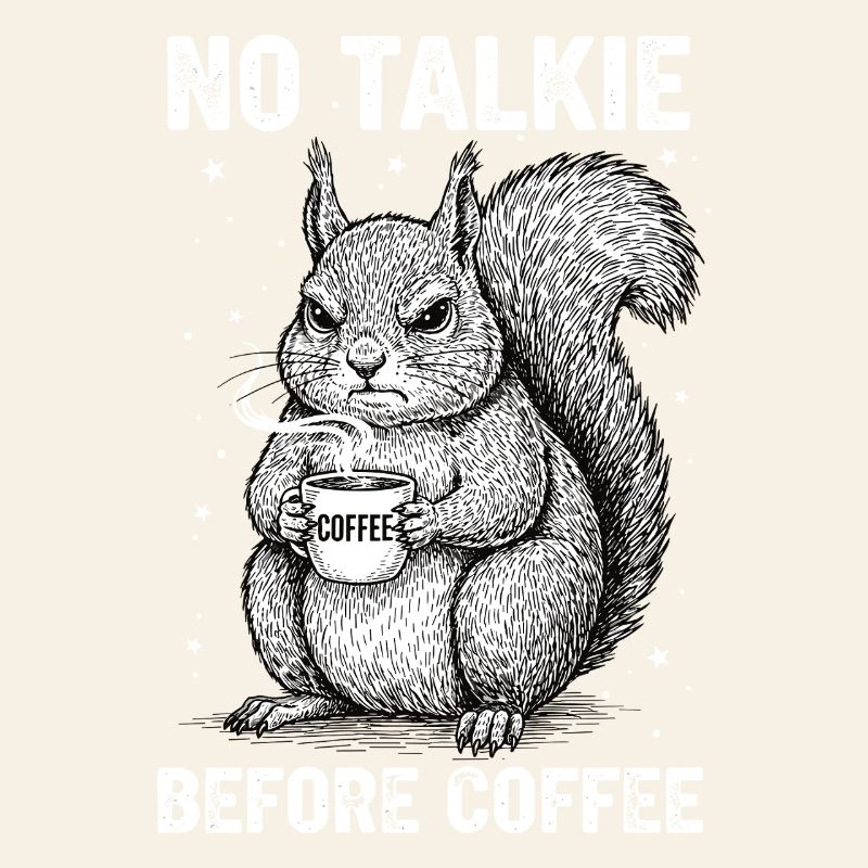 Pas de conversation devant un écureuil amateur de café