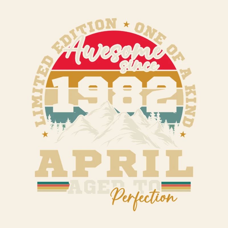 April 1982 Vintage-Geburtstagsgeschenk