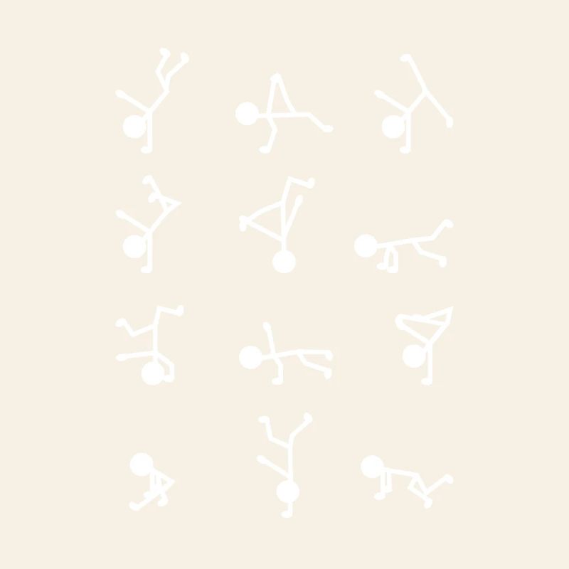 Breakdancer Stick Figure