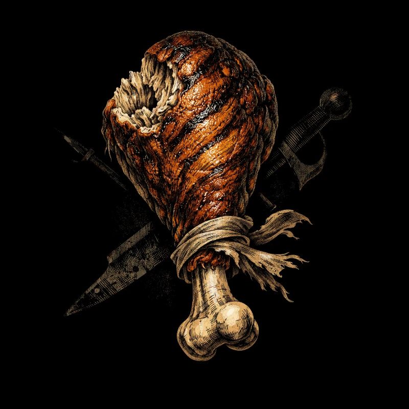 Festival médiéval Jambe de dinde du marché médiéval