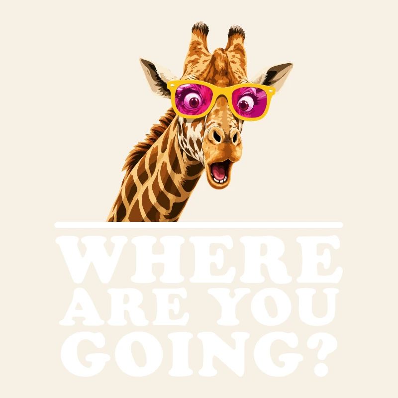 Où vas-tu, amant de girafe drôle