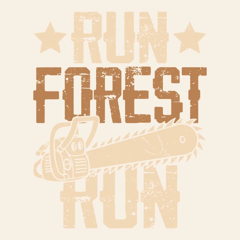 Forest Path Chainsaw Vintage Run Forest Run