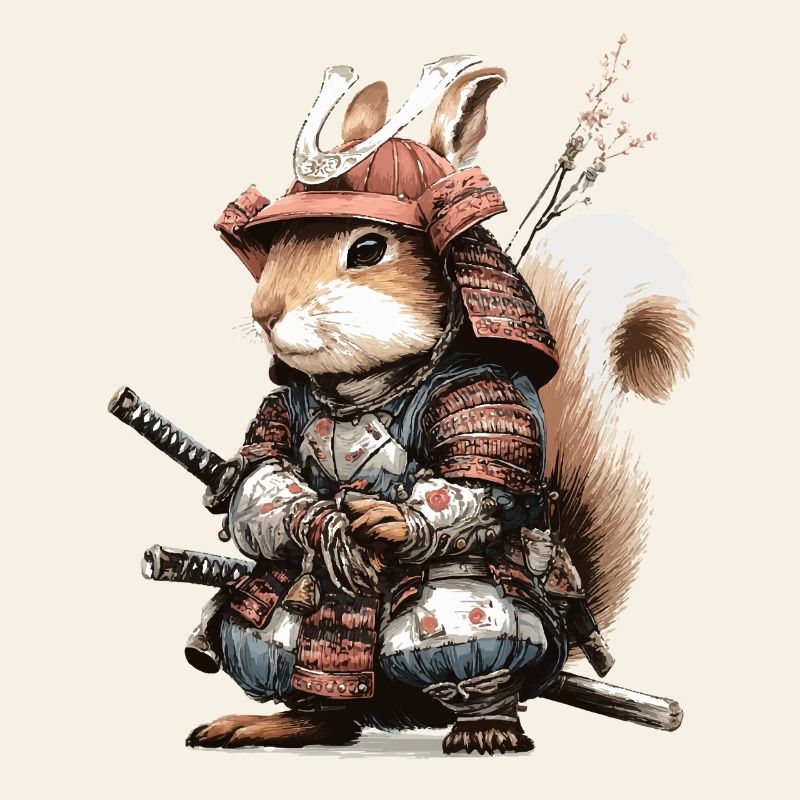 Squirrel Samurai in Armor