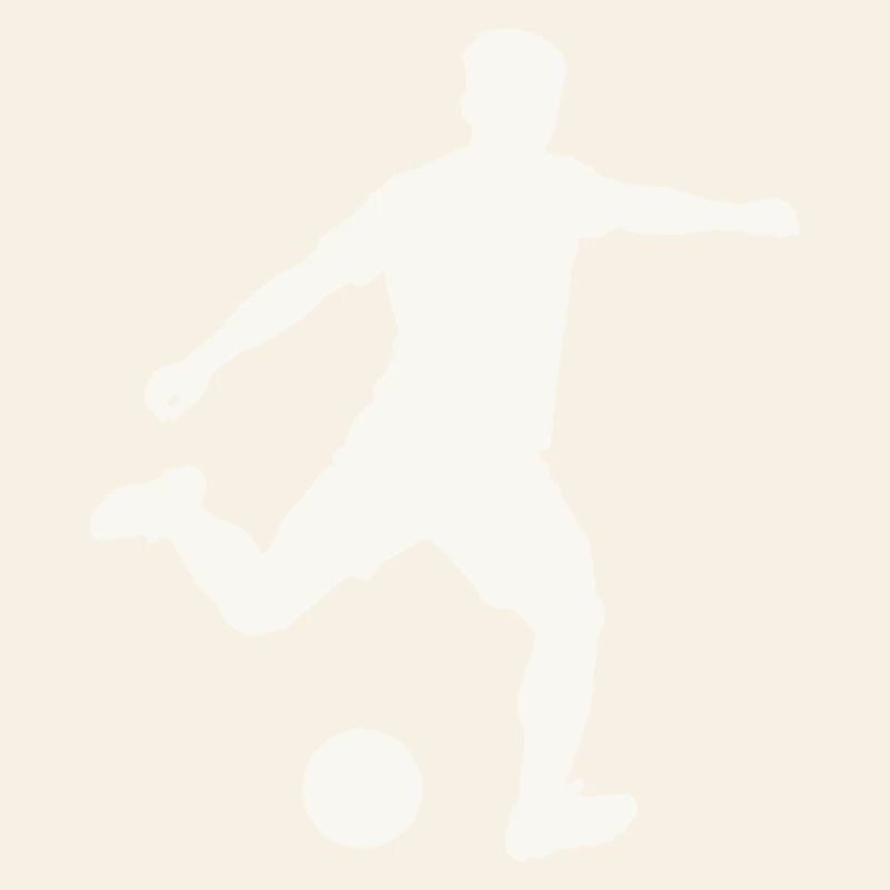 Kicker-Silhouette in Bewegung