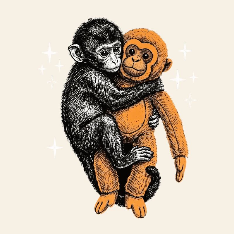 Bébé Singe Coup de Poing