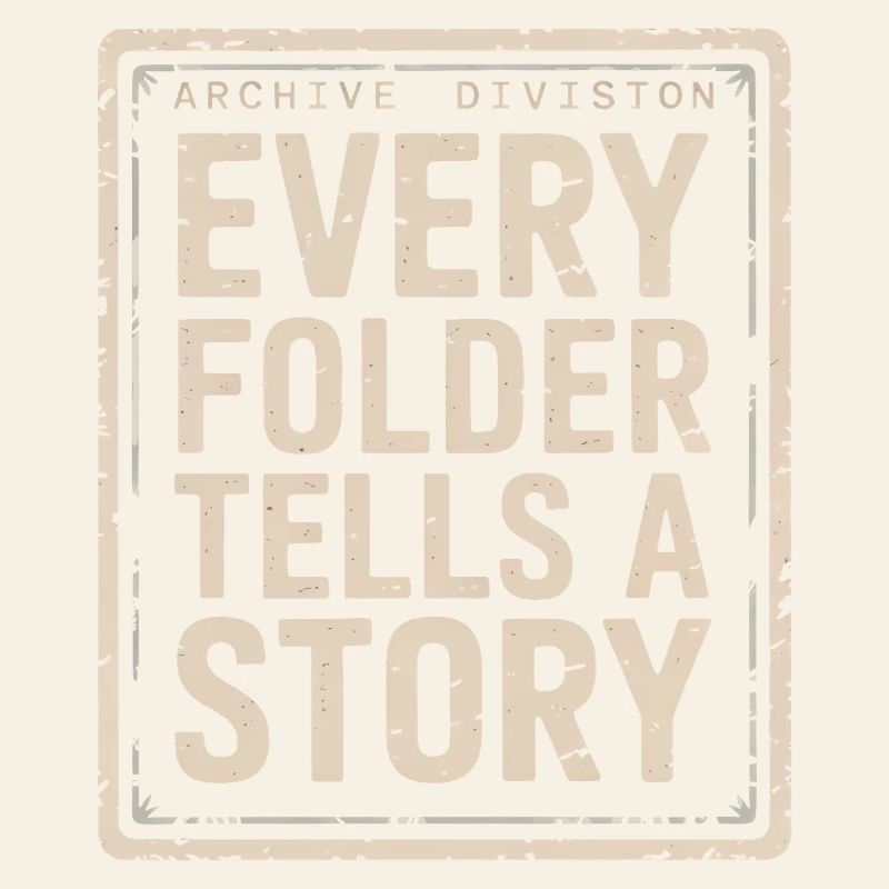 Every Folder Tells A Story Archival Print