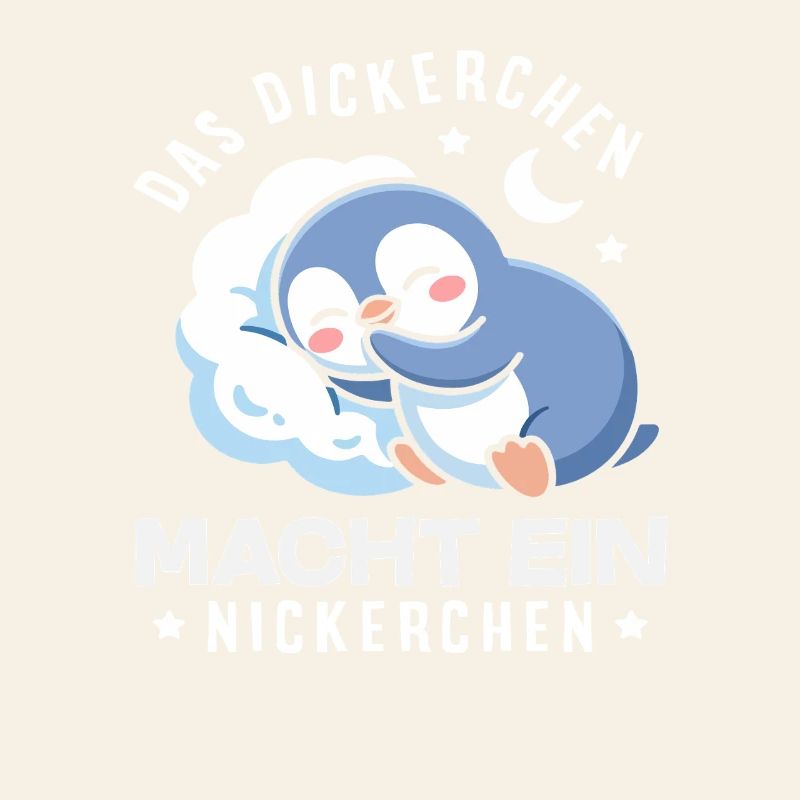 Das Dickerchen macht ein Nickerchen Pinguin