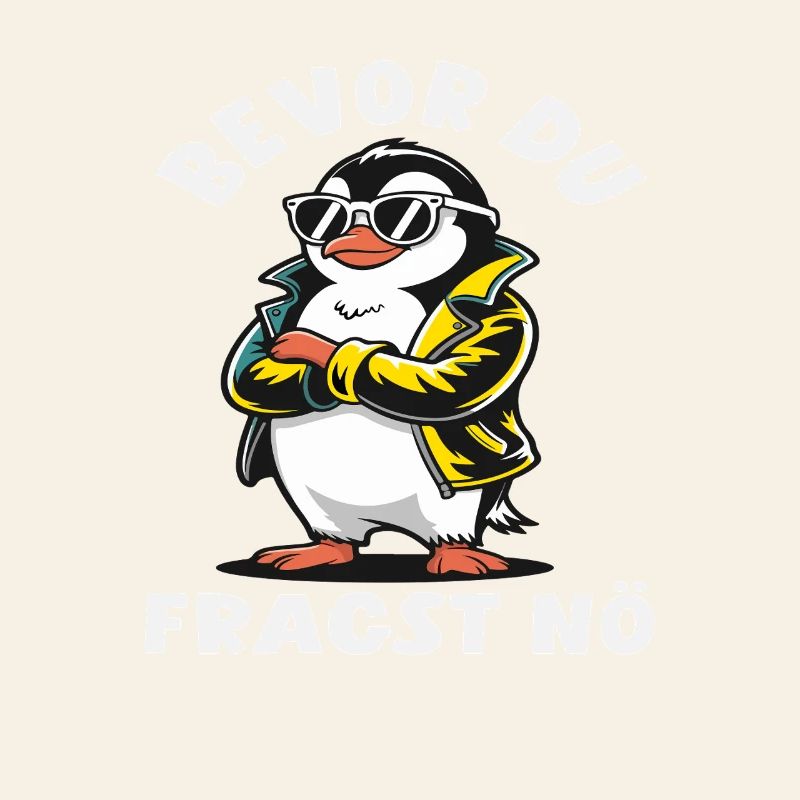 Bevor du fragst Nö Pinguin Lederjacke