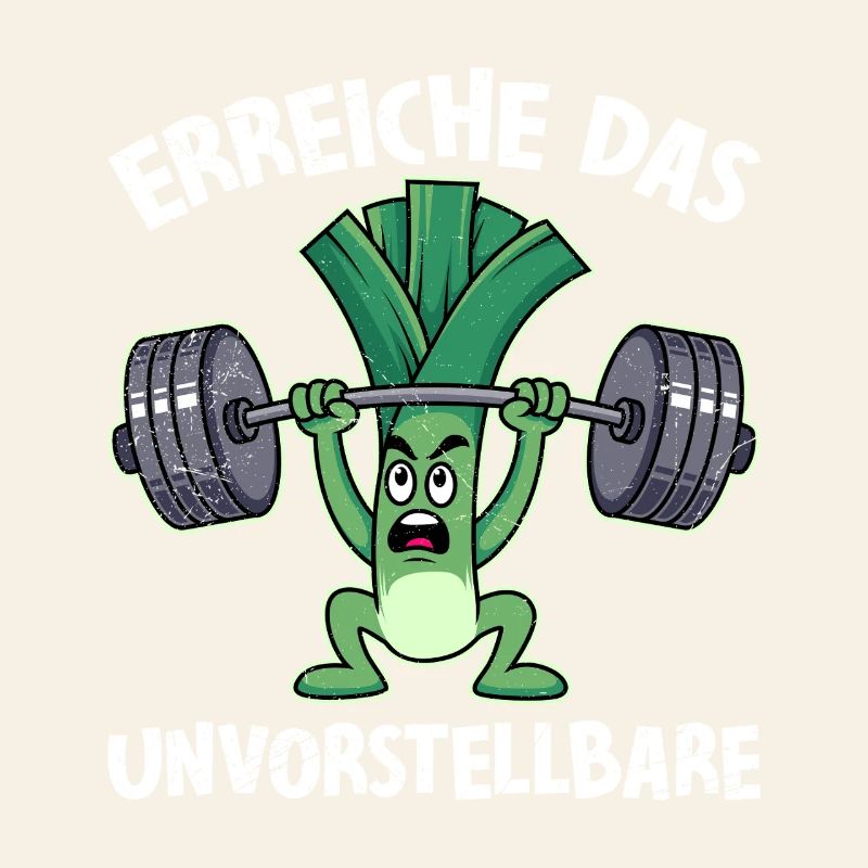 Gewichtheber ERREICHE DAS UNVORSTELLBARE Lustig