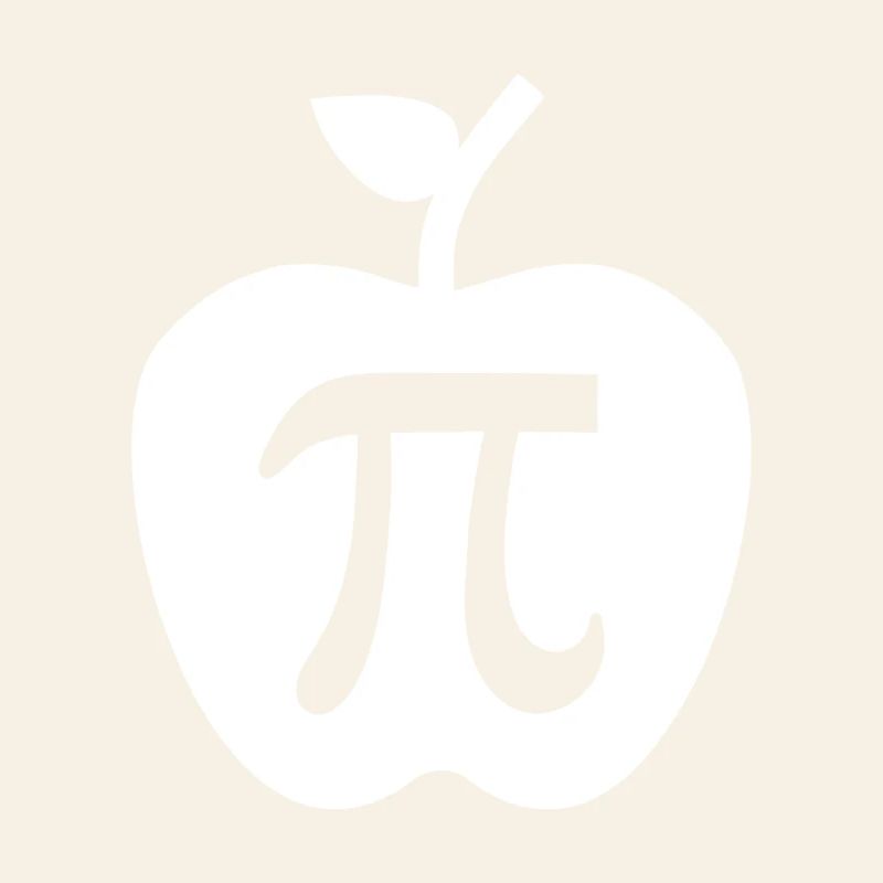 Pi Apple Minimalist Logo