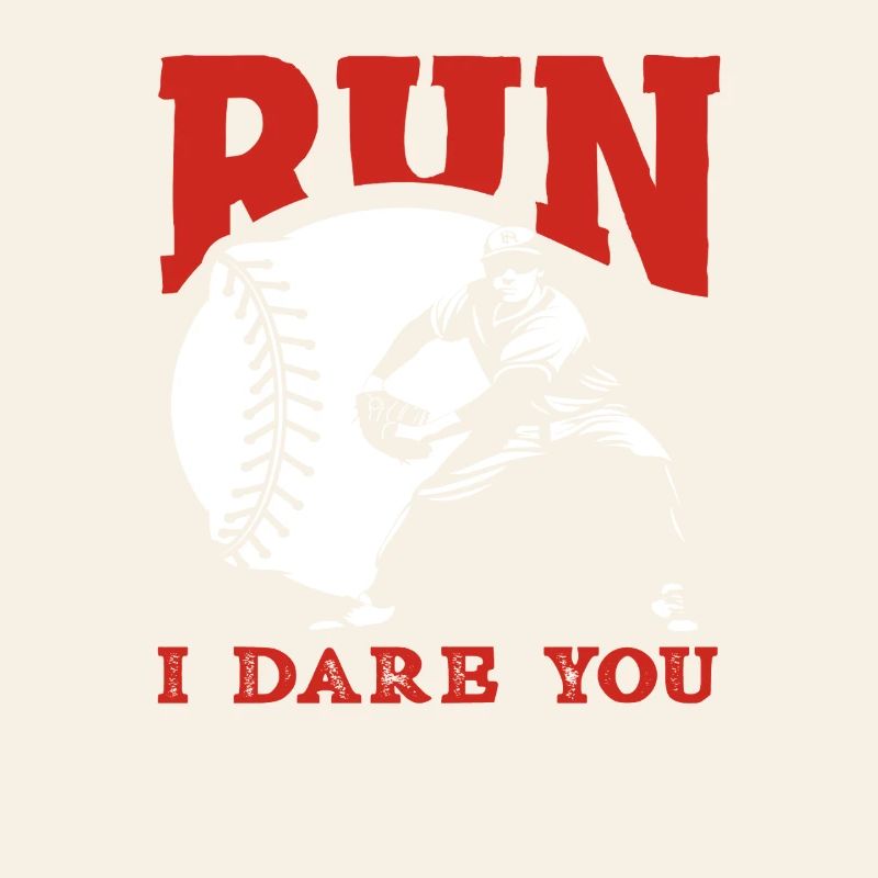 Lauf doch Baseball Catcher Spruch