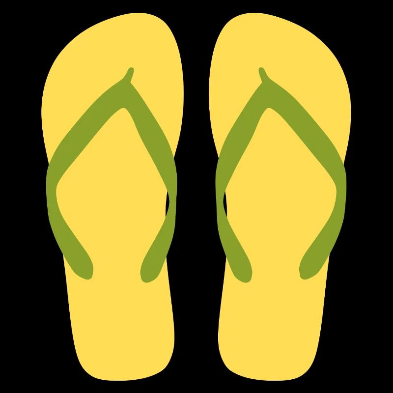 Sunny Yellow Flipflops