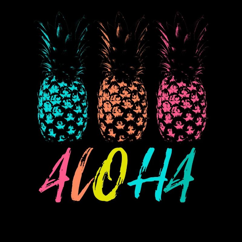 Hawaii Vacation Aloha Pineapple Trio