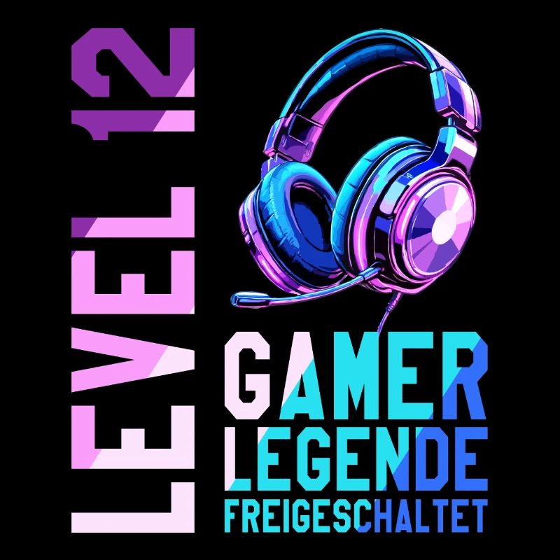 12. Geburtstag Junge Mädchen Gaming Level 12 Jahre
