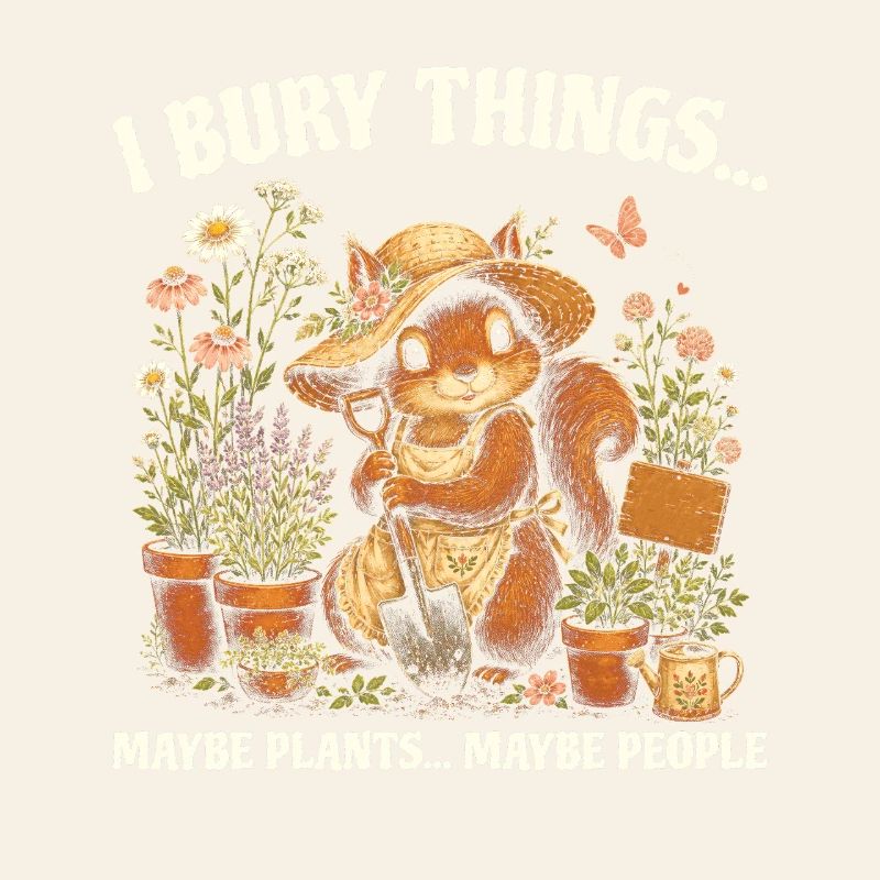 I Bury Things Maybe Plant Squirrel