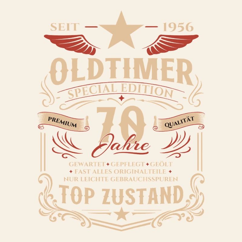 70. Geburtstag Geschenk Mann Oldtimer Vintage 1956