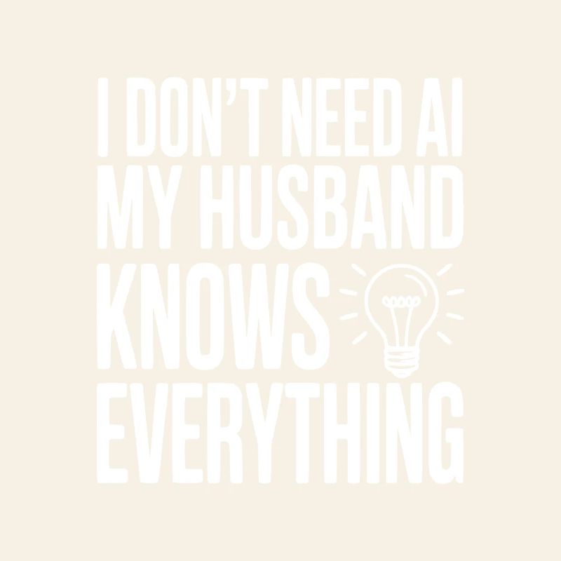 I Don't Need AI My Husband Knows Everything