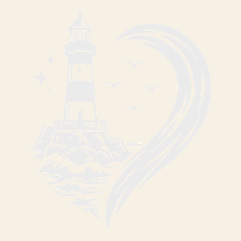 Vacances de la côte maritime de Heart Lighthouse