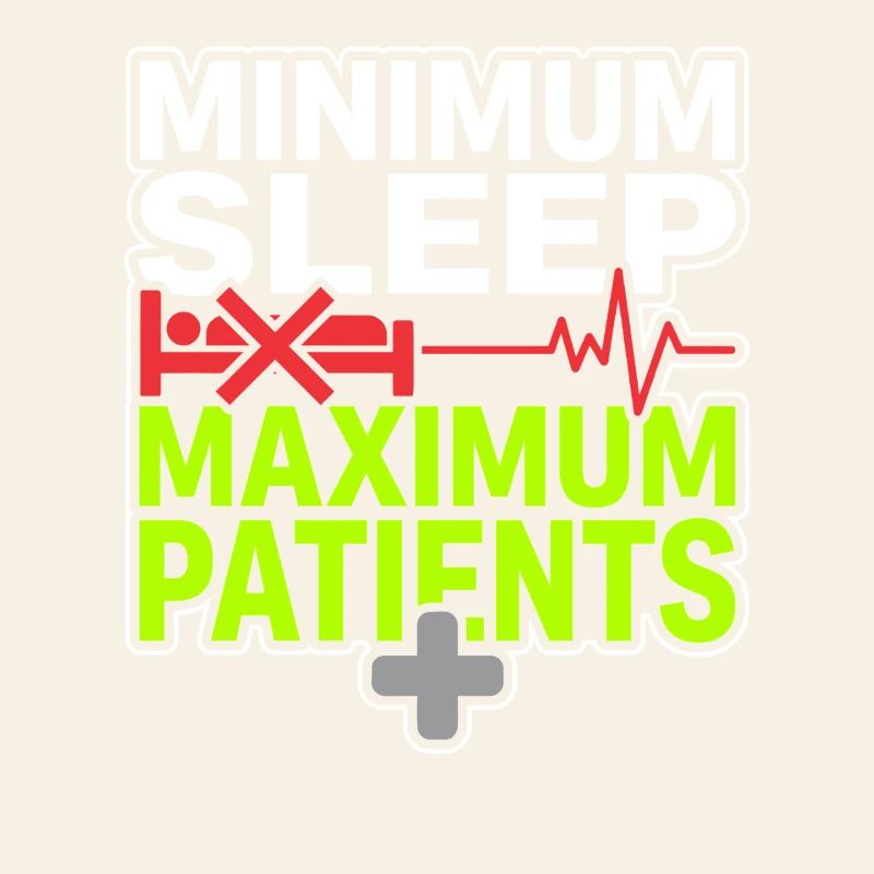 Infirmière de nuit, fatiguée