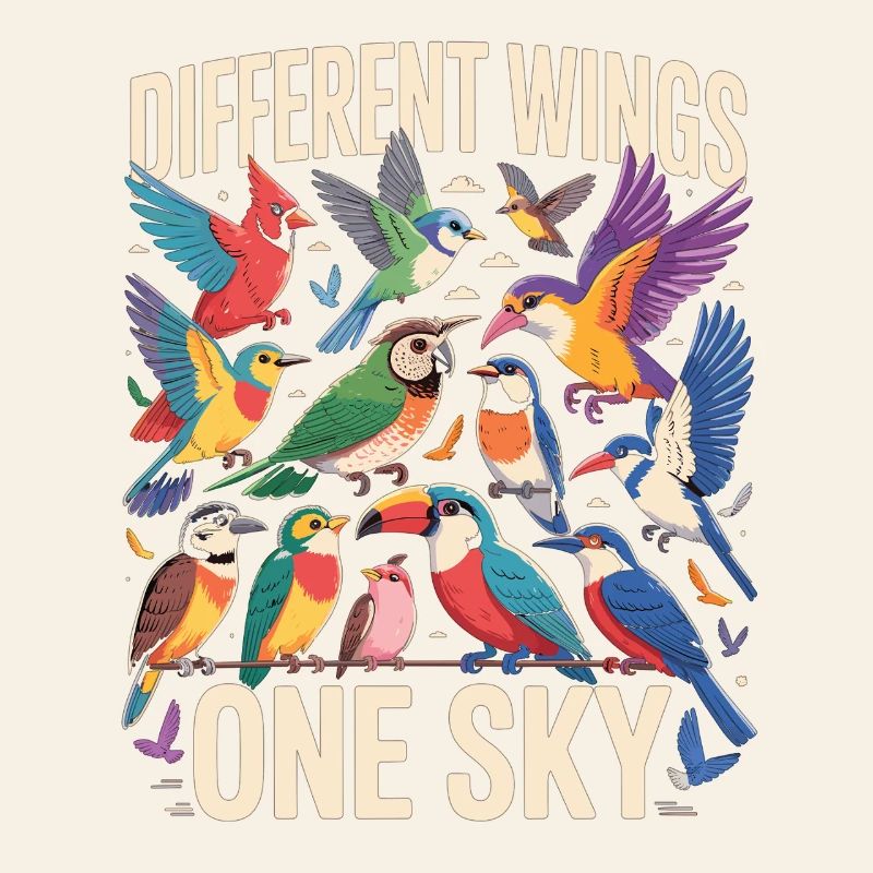 Ailes différentes, un oiseau du ciel
