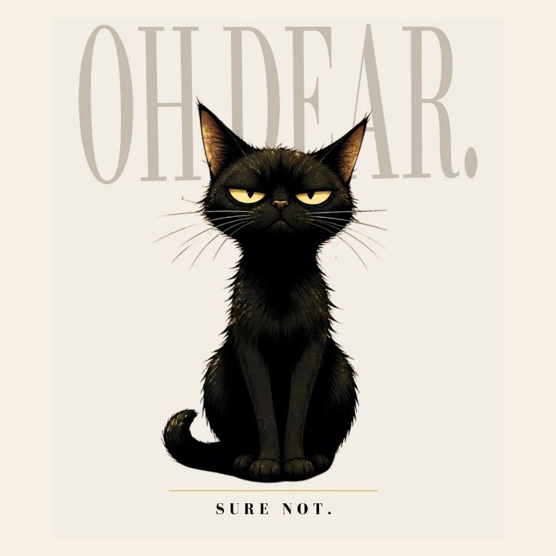 Disappointing. – Sarcastic Black Cat Design