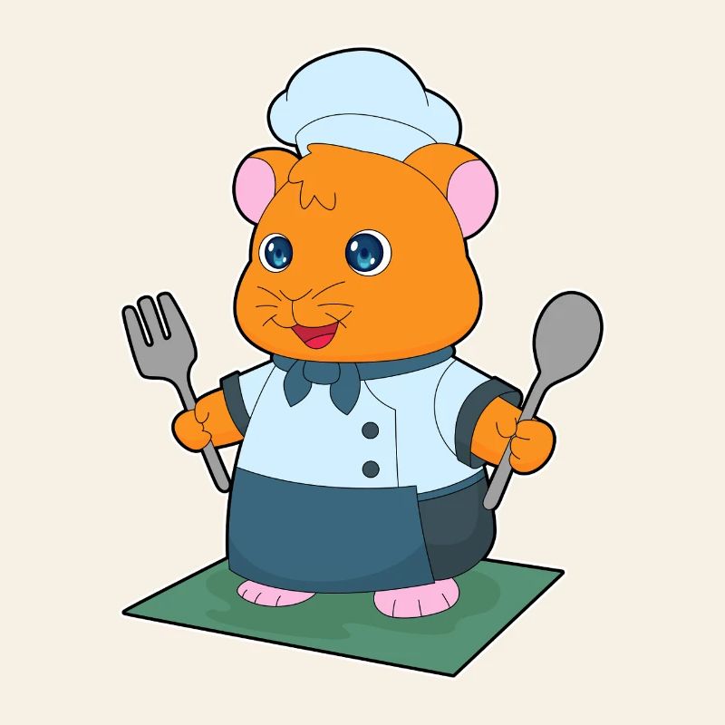 Hamster Cutlery Cooking Kitchen