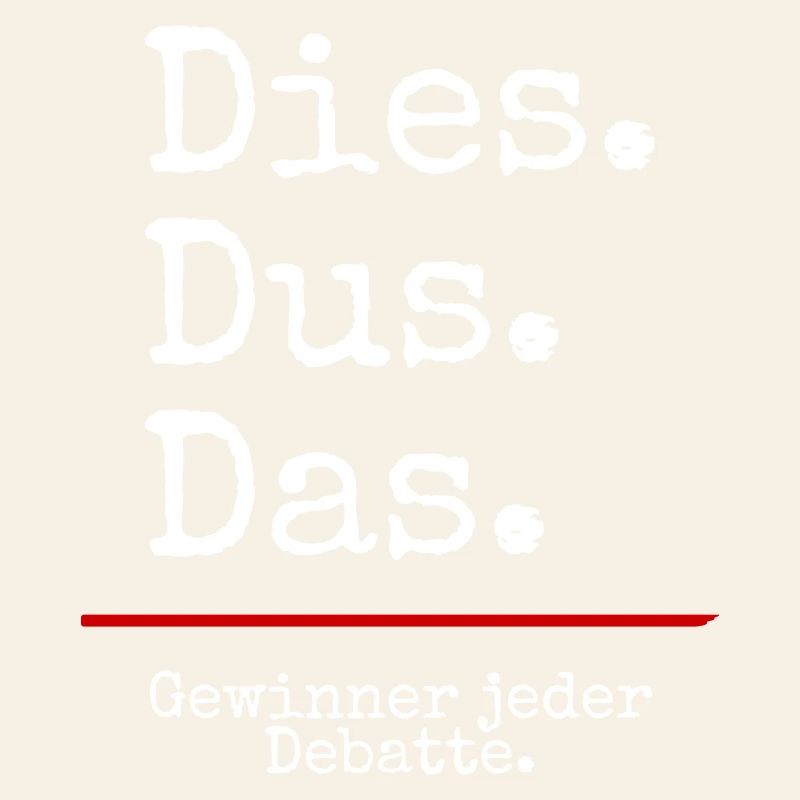 Dies Dus Das Debatte (black)
