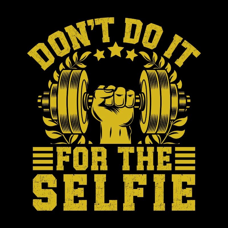 Fitness Motivation Bodybuilder Don´t Do Selfie