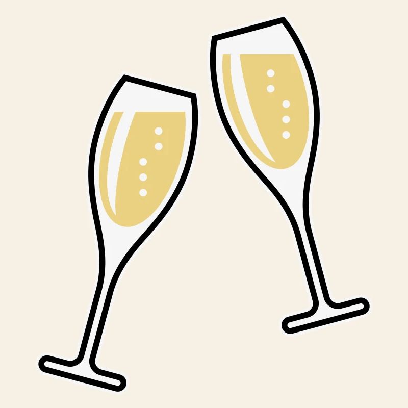 2 Sektgläser (Sekt / Oval / Zu / 3C)
