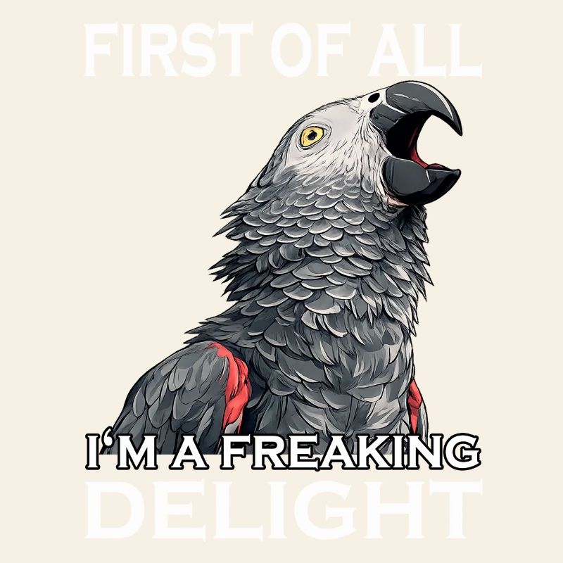 African Grey Parrot Bird Humor Naughty Parrot Sarcasm